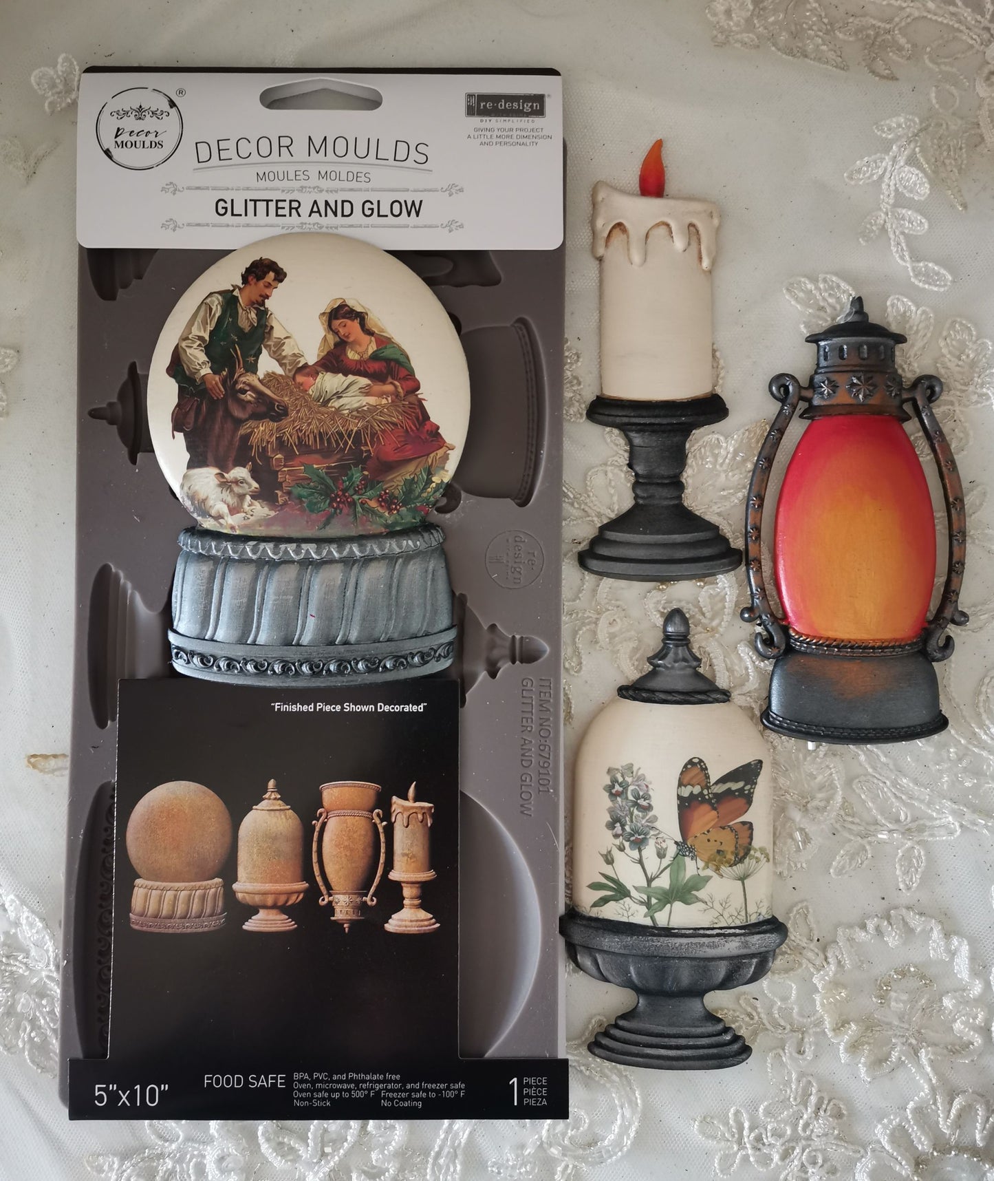 Redesign Decor Moulds® - Glitter And Glow - 1 pc, 5"x10"x8mm