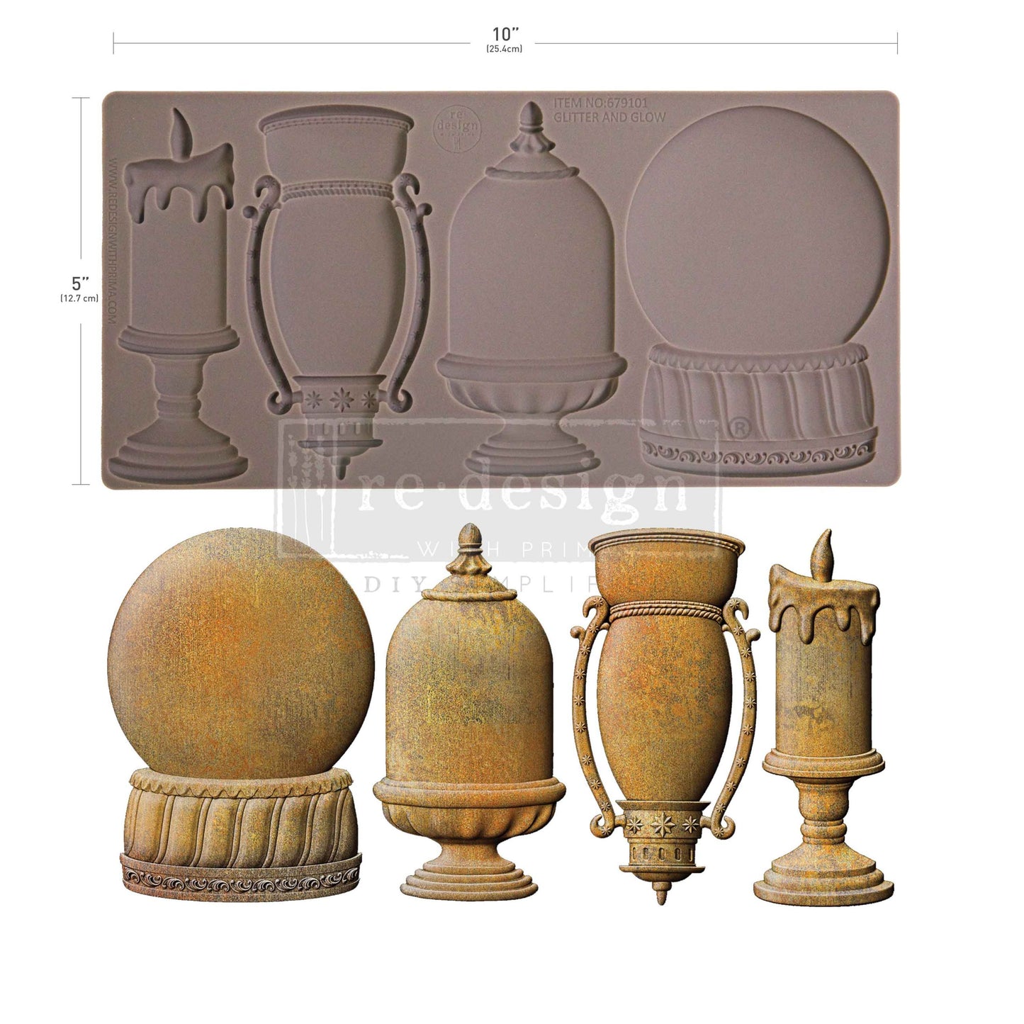 Redesign Decor Moulds® - Glitter And Glow - 1 pc, 5"x10"x8mm