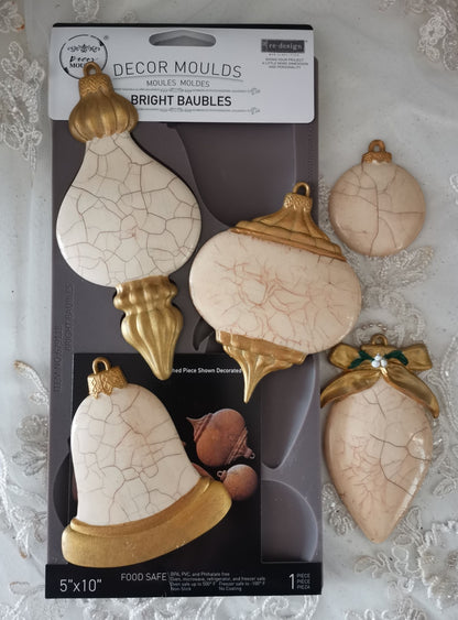 Redesign Decor Moulds® - Bright Baubles - 1 pc, 5"x10"x8mm