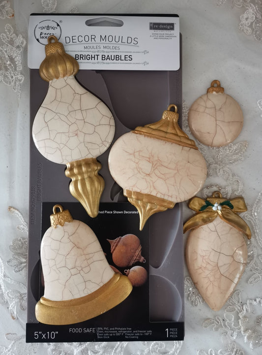 Redesign Decor Moulds® - Bright Baubles - 1 pc, 5"x10"x8mm