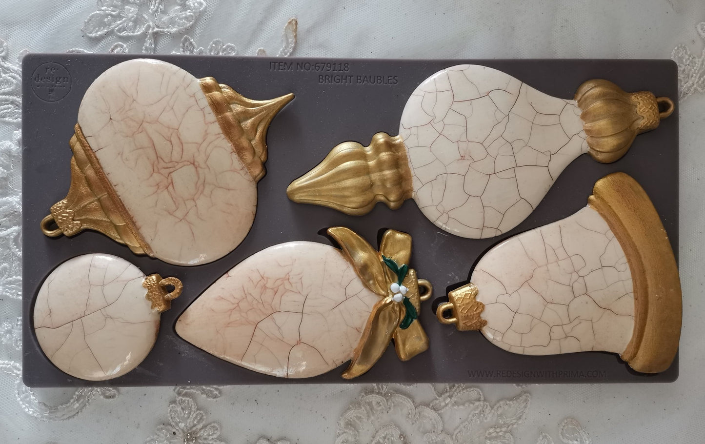 Redesign Decor Moulds® - Bright Baubles - 1 pc, 5"x10"x8mm