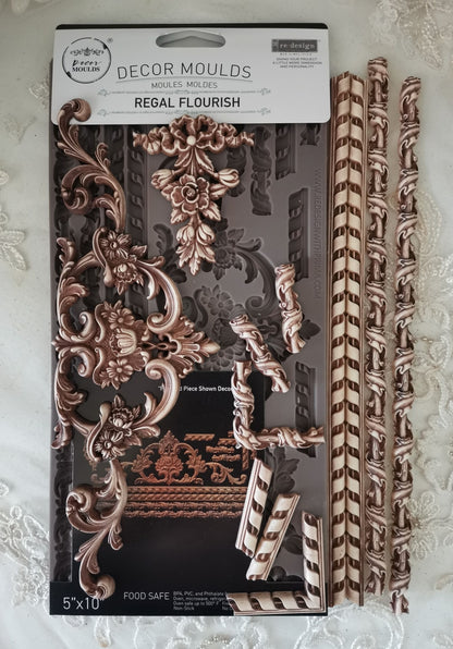 Redesign Decor Moulds® - Decor Moulds® - Regal Flourish - 1 pc, 5"x10"x8mm