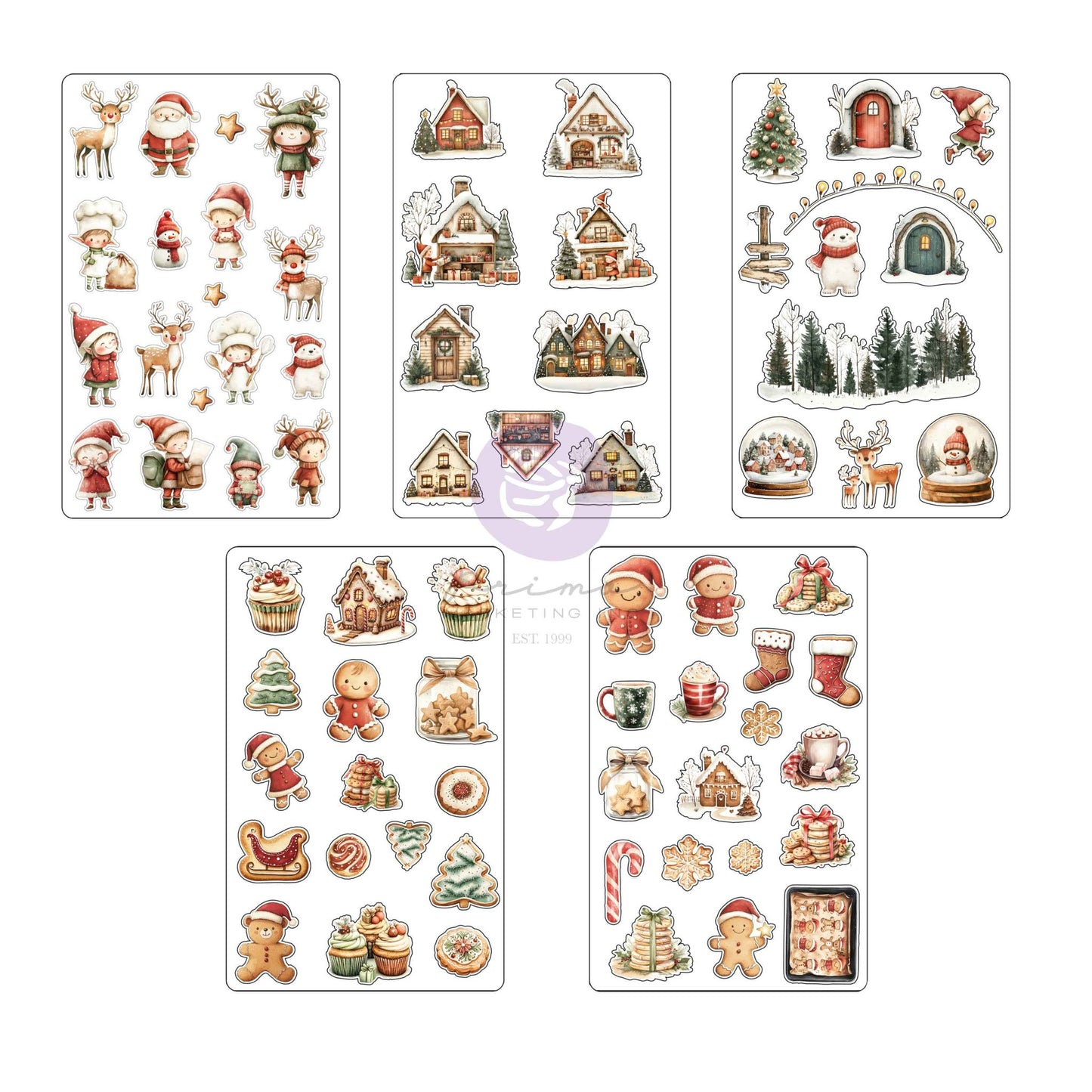Twinkle & Treats Collection Stickers – 5 sheets, sheet size 5″x8″