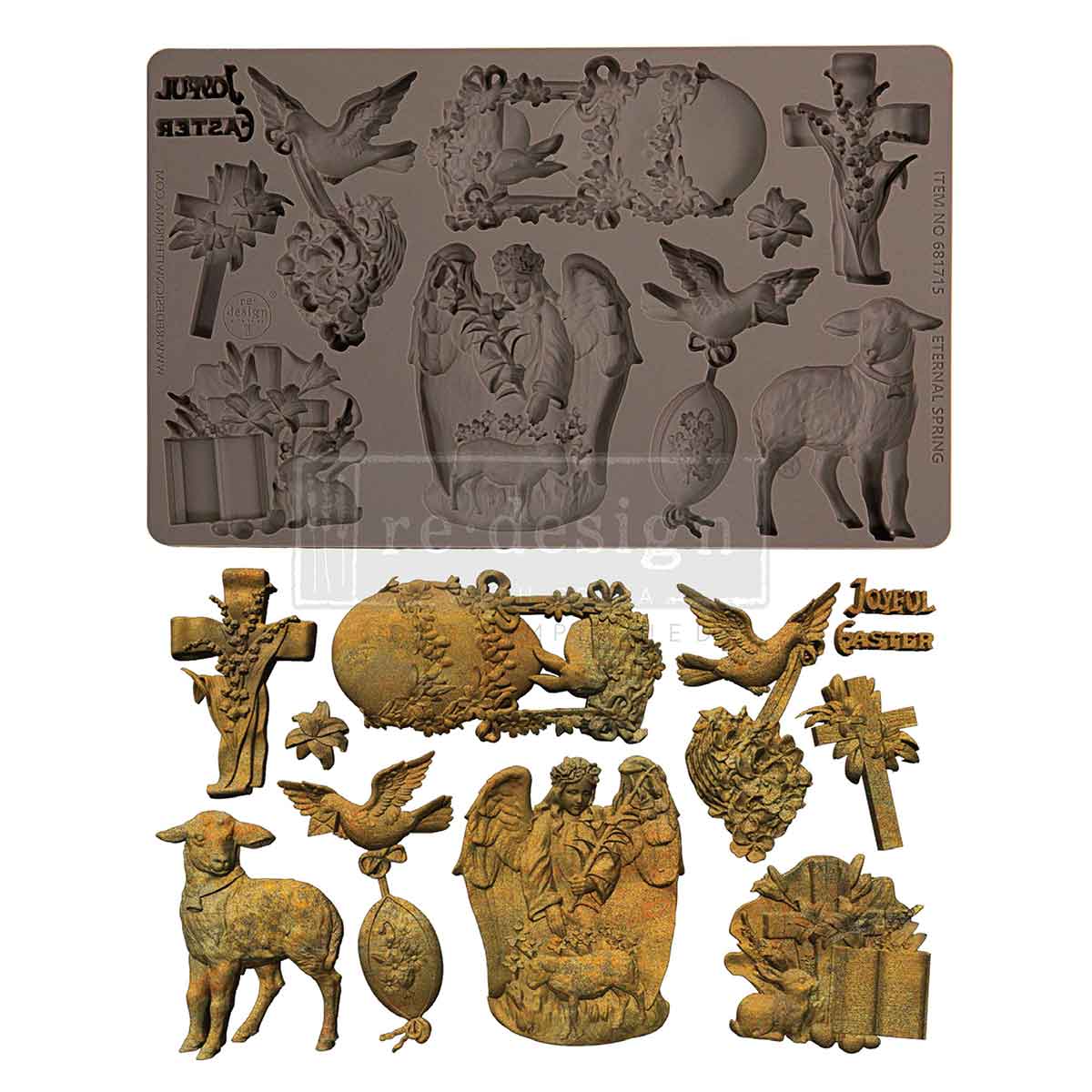 Redesign Decor Moulds® –  Eternal Spring – 1 pc, 5″x8″x8mm