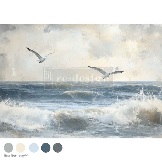 Redesign Decoupage Decor Tissue Paper – Echoes On The Water – 1 Sheet, 49.53cm x 76.2cm