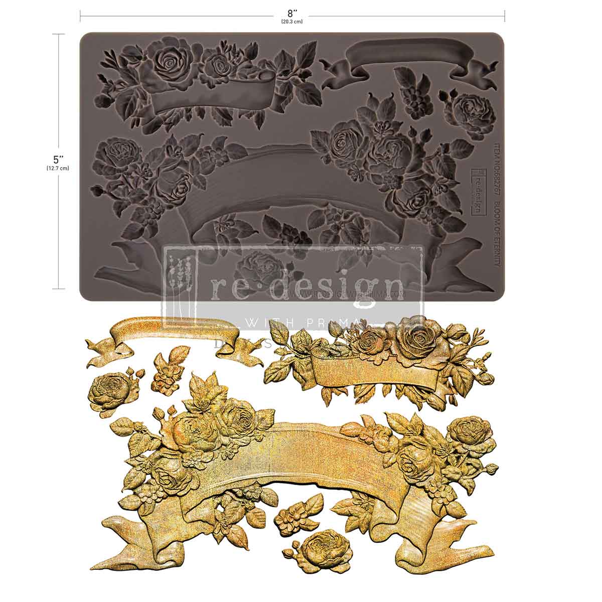 Redesign Decor Moulds - Bloom Of Eternity – 1 pc, 5″x10″x8mm