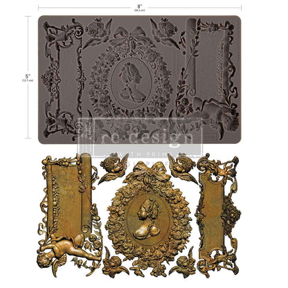 Redesign Decor Moulds -  Ombres Florales – 1 pc, 5″x8″x8mm