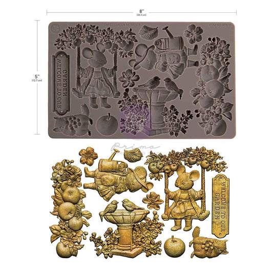 Redesign Decor Moulds - Homegrown Collection  –  Sweet Garden  – 1 pc, 5″x8″x8mm