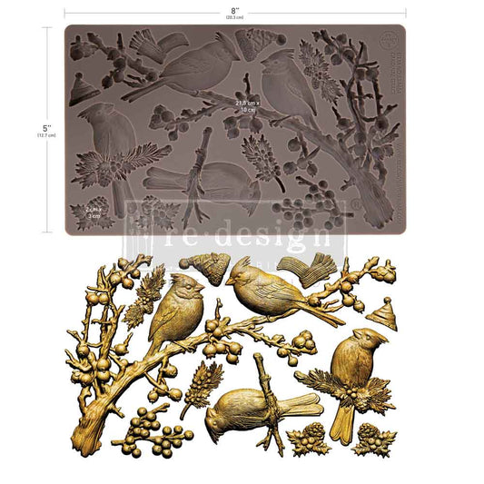 Redesign Decor Moulds -  Cardinal Grace Mould – 1 pc, 5″x8″x8mm