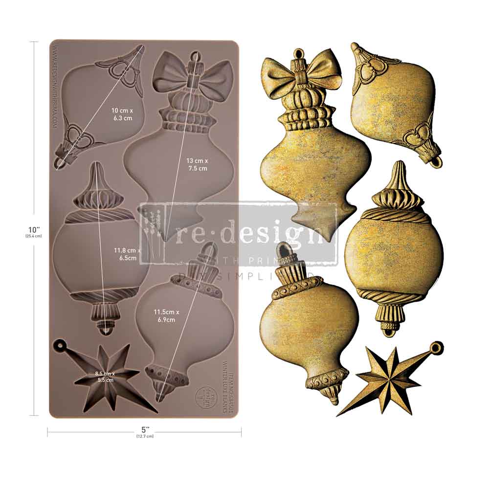 Redesign Decor Moulds® - Winter Luxe Blanks - 1 pc, 5"x10"x8mm