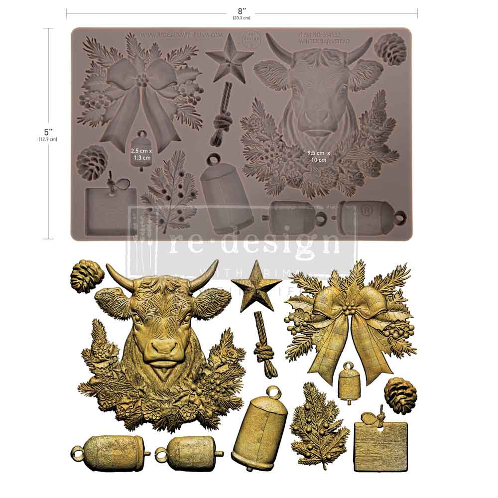 Redesign Decor Moulds -  Winter Barnstead Mould – 1 pc, 5″x8″x8mm