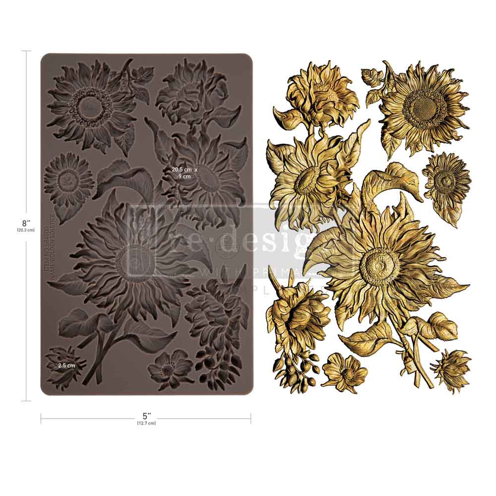 Redesign Decor Moulds -  Golden Solstice Mould – 1 pc, 5″x8″x8mm