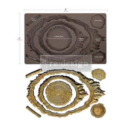 Redesign Decor Moulds -  Evergreen & Embers Mould – 1 pc, 5″x8″x8mm