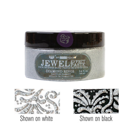 Art Extravagance – Jewel Texture Paste – Diamond Rings – 1 jar, 100ml (3.4 fl oz)