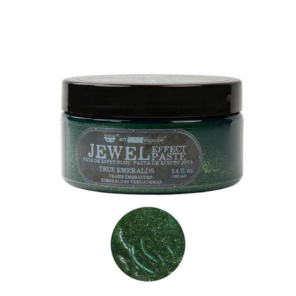 Art Extravagance – Jewel Texture Paste – True Emeralds – 1 jar, 100ml (3.4 fl oz)