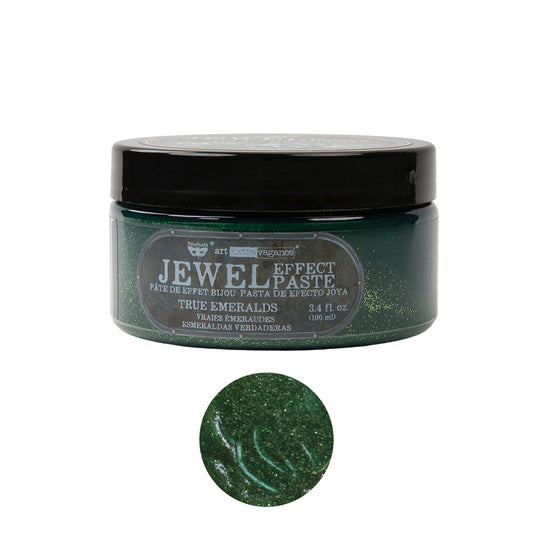 Art Extravagance – Jewel Texture Paste – True Emeralds – 1 jar, 100ml (3.4 fl oz)
