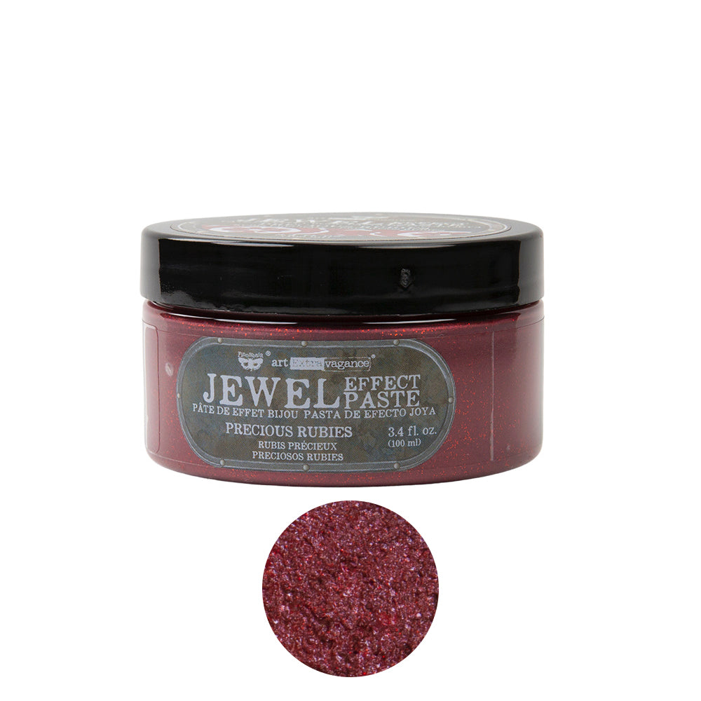 Art Extravagance – Jewel Texture Paste – Precious Rubies – 1 jar, 100ml (3.4 fl oz)