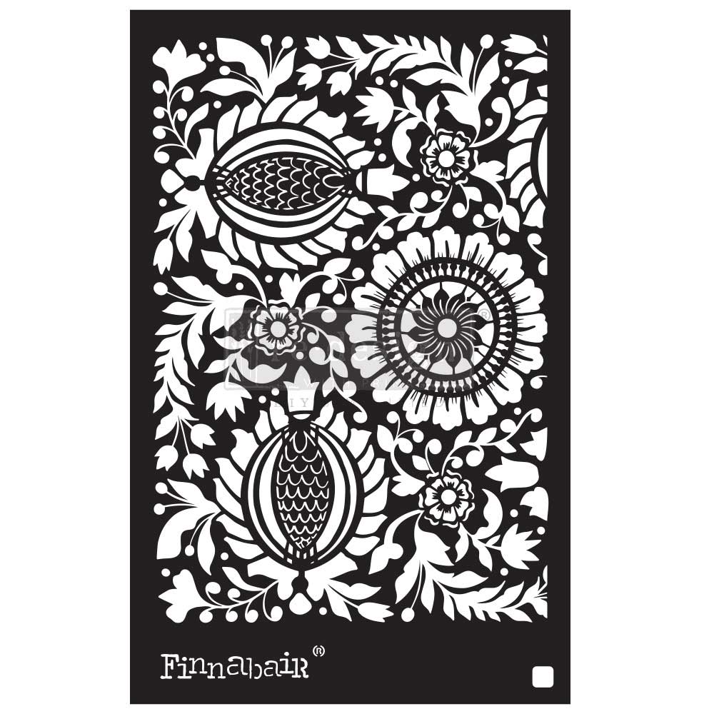 Finnabair Stencil - Folk Florals
