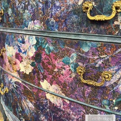 Redesign A1 Decoupage Fiber - Magical Floral - 1 SHEET