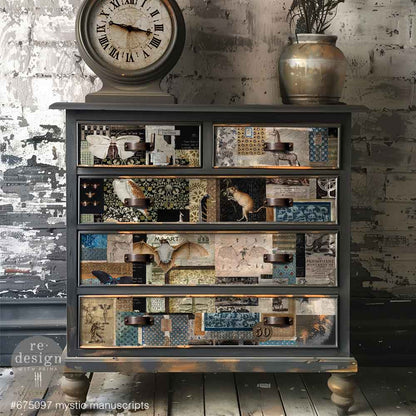 Redesign 19 x 30 Decoupage Fiber - Mystic Manucripts - 3 sheets, 19.5" x 30"