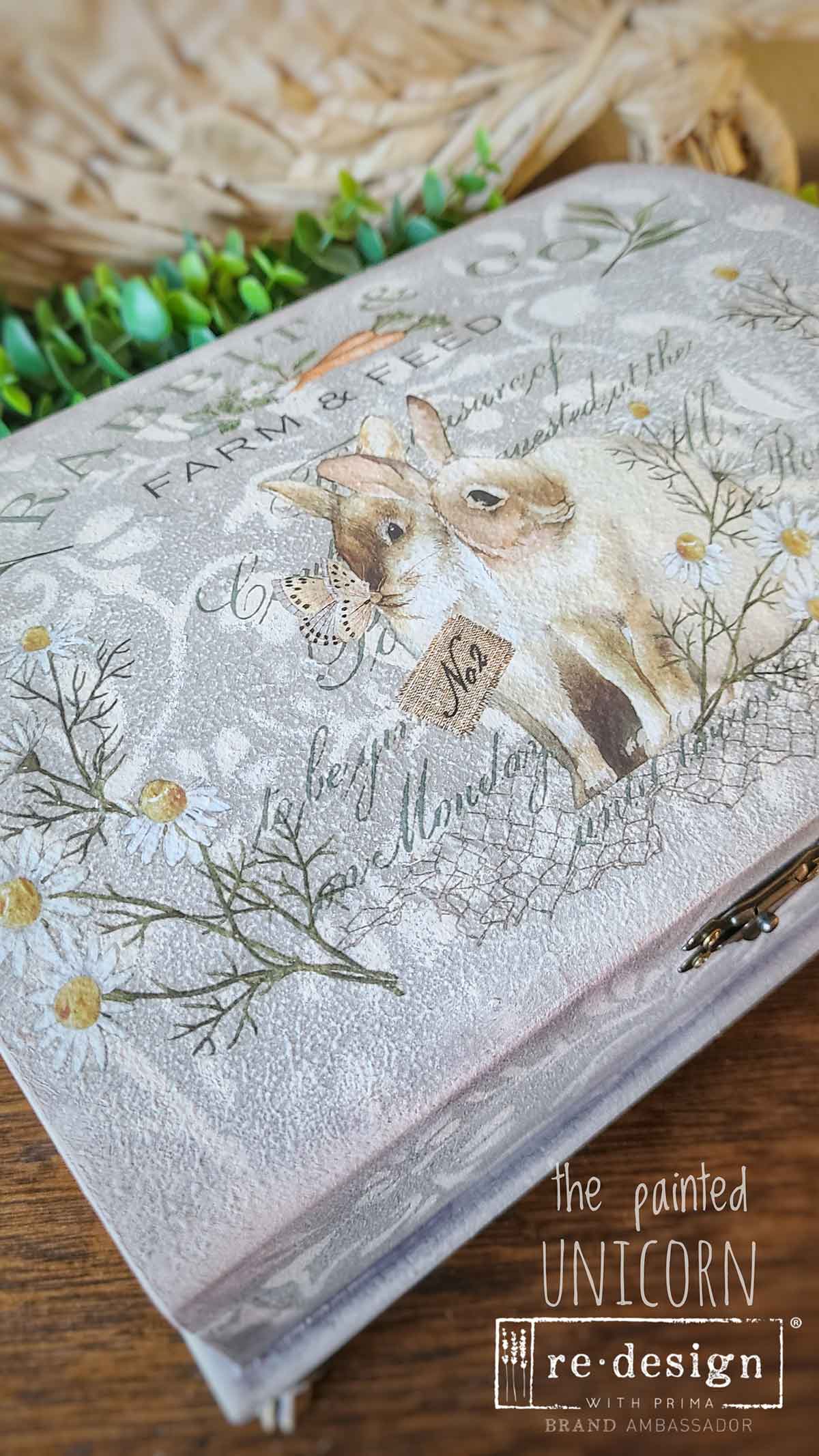 Redesign Middy Transfers - Blossom Bunnies - 3 sheets, 8.5"x11"