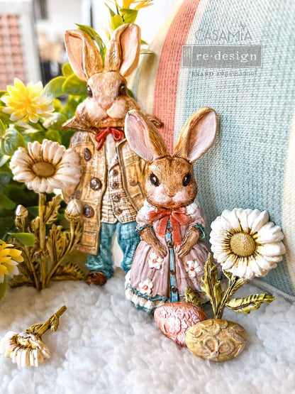 Redesign Decor Moulds- Springtime Bunny - 1 pc, 5" x 8" x 8mm