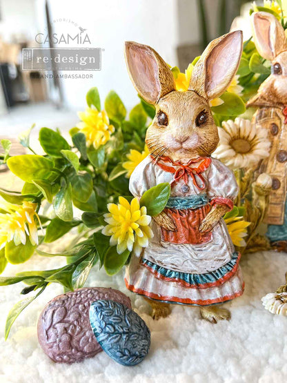 Redesign Decor Moulds- Springtime Bunny - 1 pc, 5" x 8" x 8mm