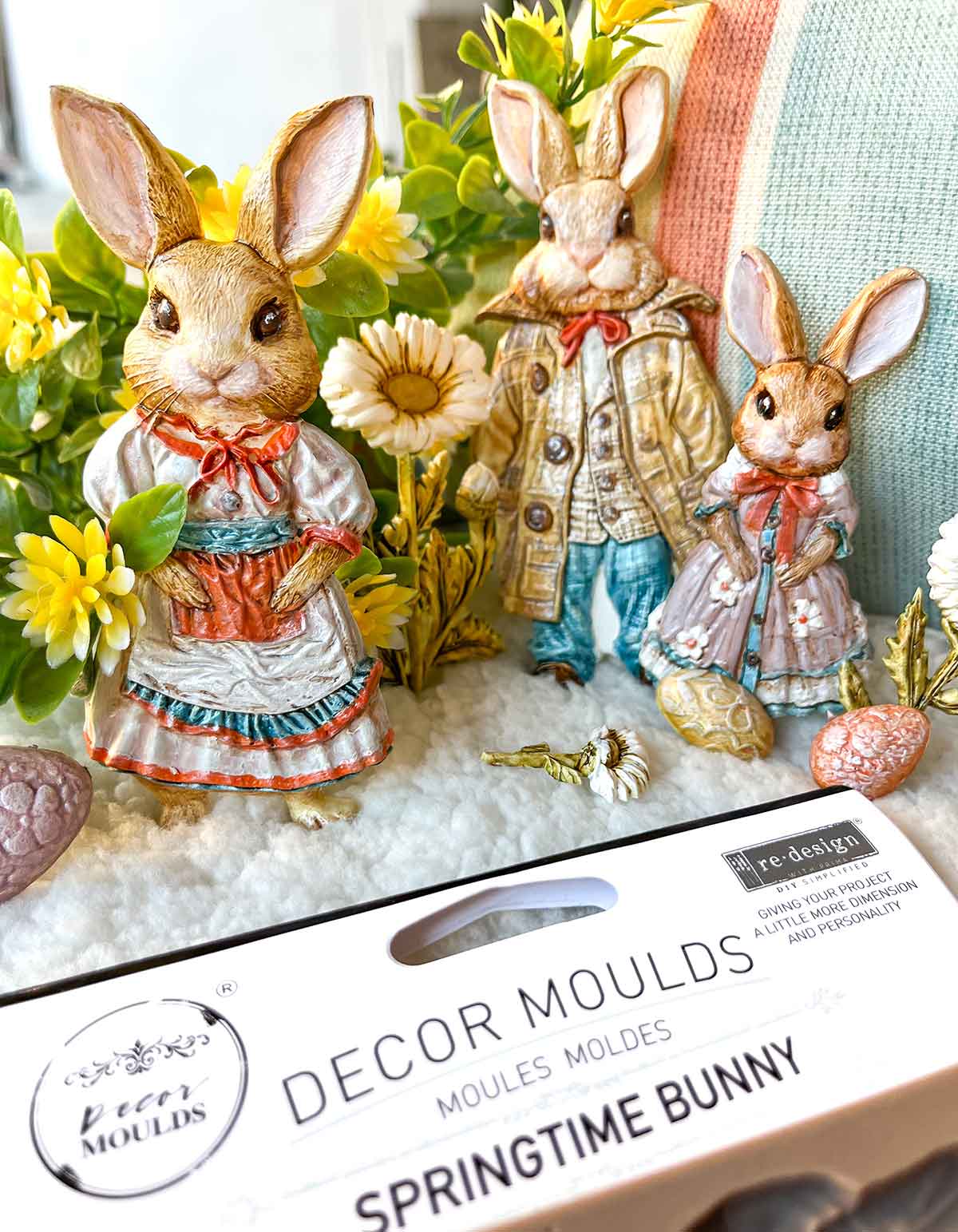 Redesign Decor Moulds- Springtime Bunny - 1 pc, 5" x 8" x 8mm