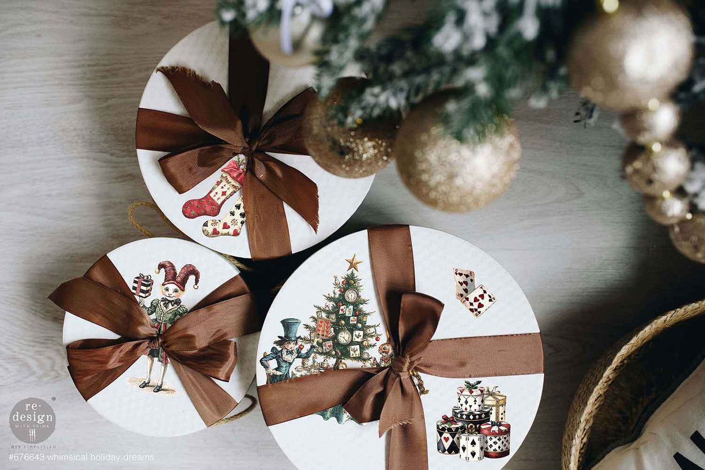 Redesign Middy Transfers –  Whimsical Holiday Dreams – 3 sheets, 21.59cm x 27.94cm