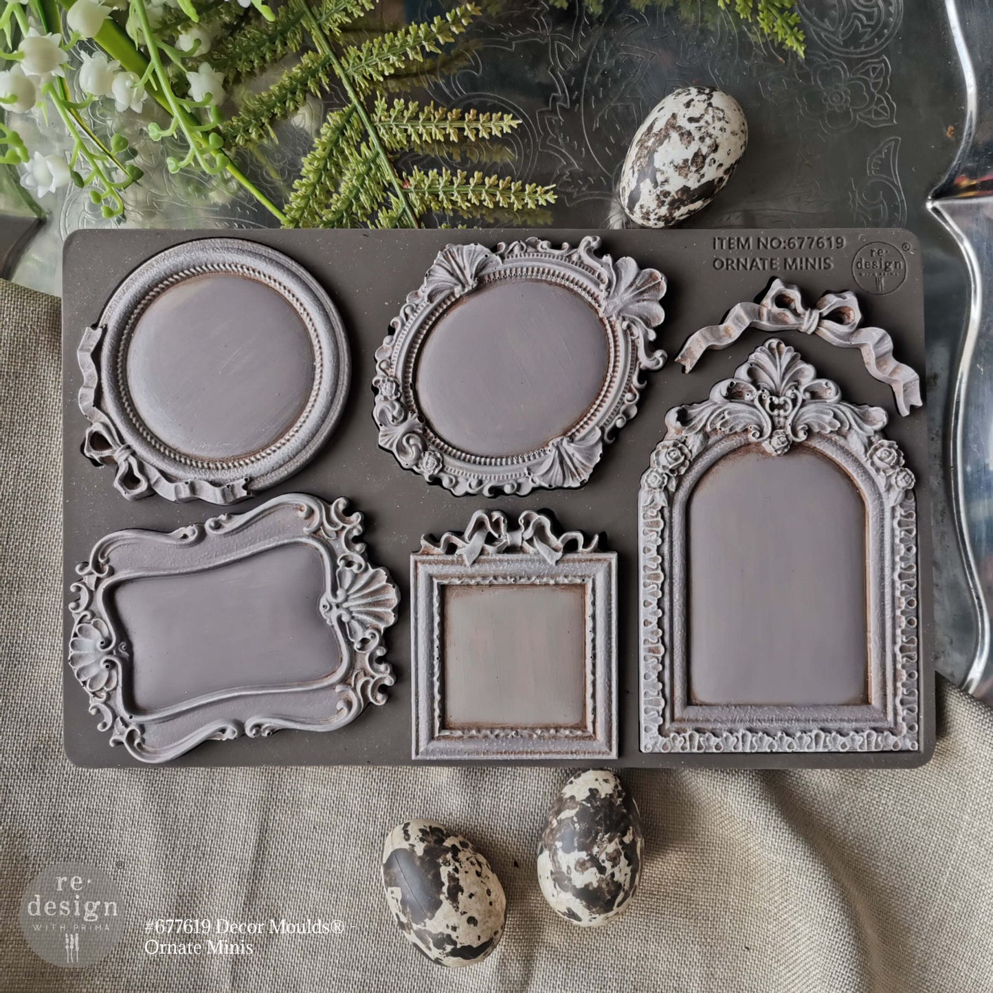Redesign Decor Moulds® – Ornate Minis – 1 pc, 5″x8″x8mm