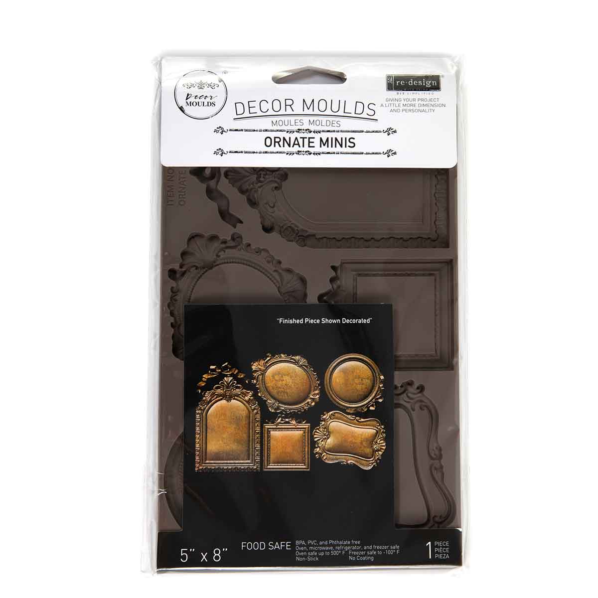 Redesign Decor Moulds® – Ornate Minis – 1 pc, 5″x8″x8mm