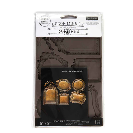 Redesign Decor Moulds® – Ornate Minis – 1 pc, 5″x8″x8mm