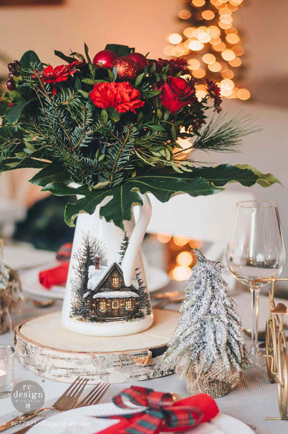 Redesign Middy Transfers  –  Village Of Wonder – 3 sheets, 21.59cm x 27.94cm (8.5″x11″)