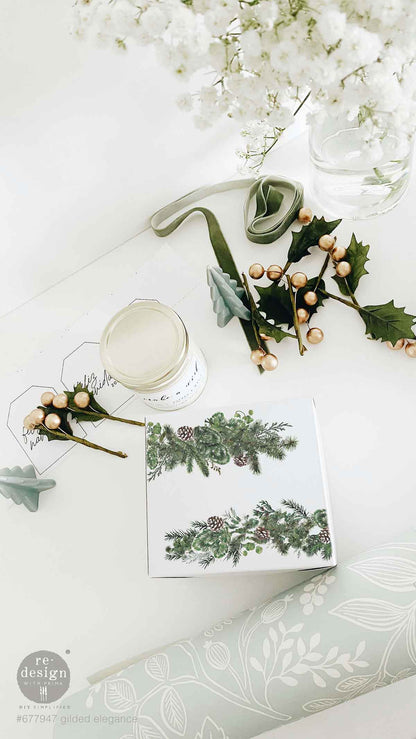 Redesign Middy Transfers –  Gilded Elegance – 3 sheets, 21.59cm x 27.94cm (8.5″x11″)