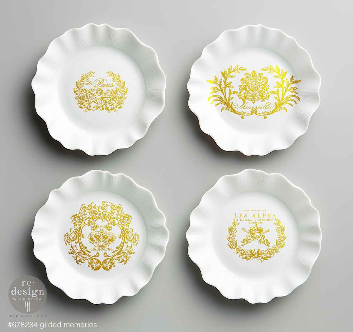 H20 Transfers Gold- Gilded Memories