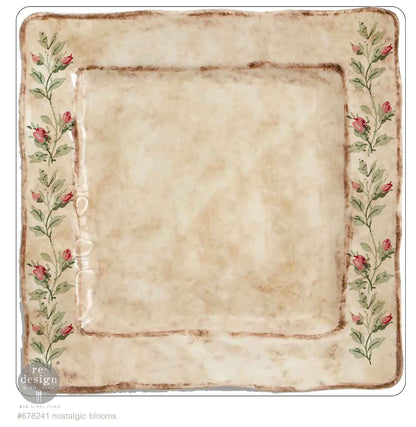 H20 Transfers - Nostalgic Blooms  – 2 sheets, 8.5″x11″