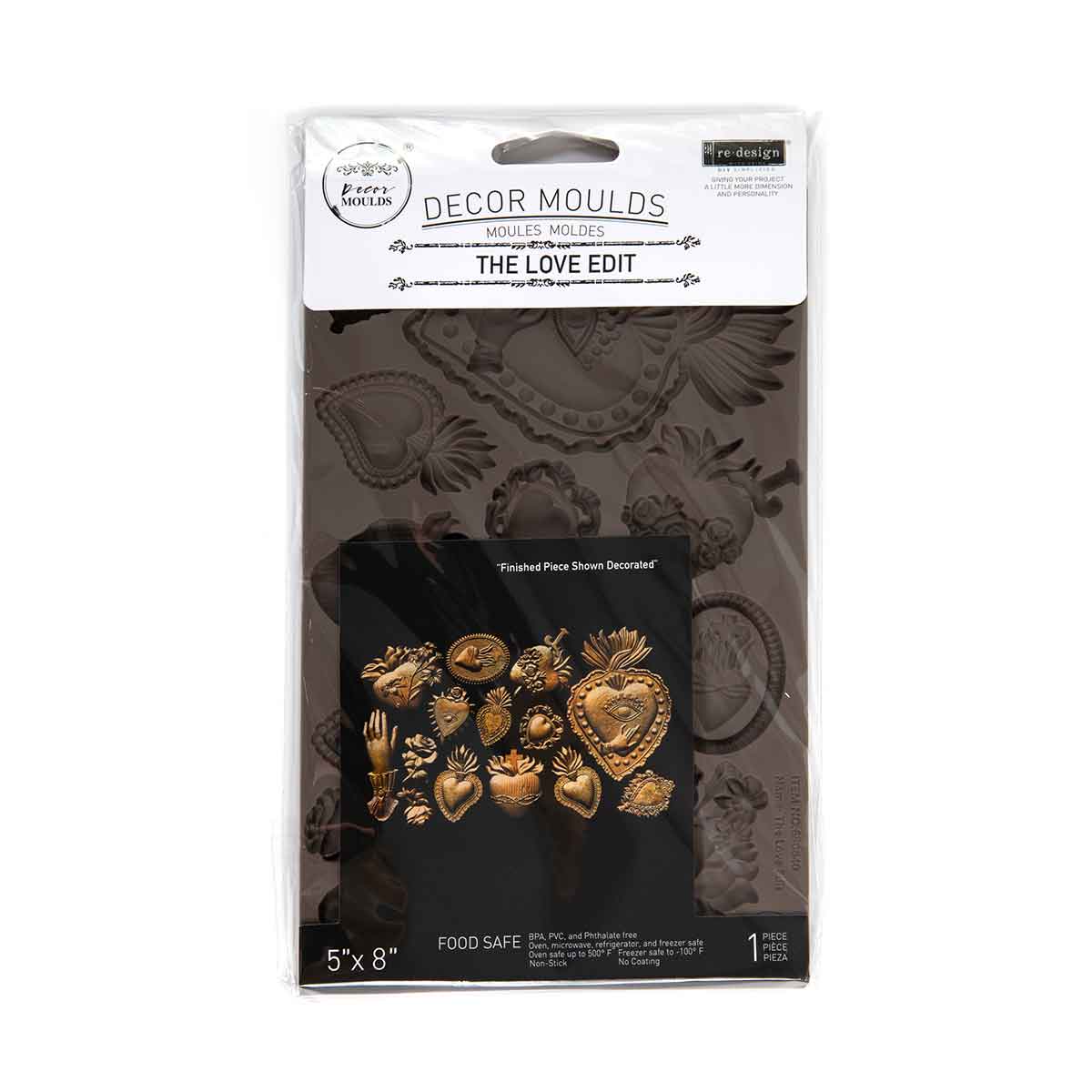 Redesign Decor Moulds® – The Love Edit – 1 pc, 5″x8″x8mm