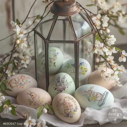 Redesign Middy Transfers - Hop into Spring – 3 sheets, 8.5″x11″ (21.59cm x 27.94cm)