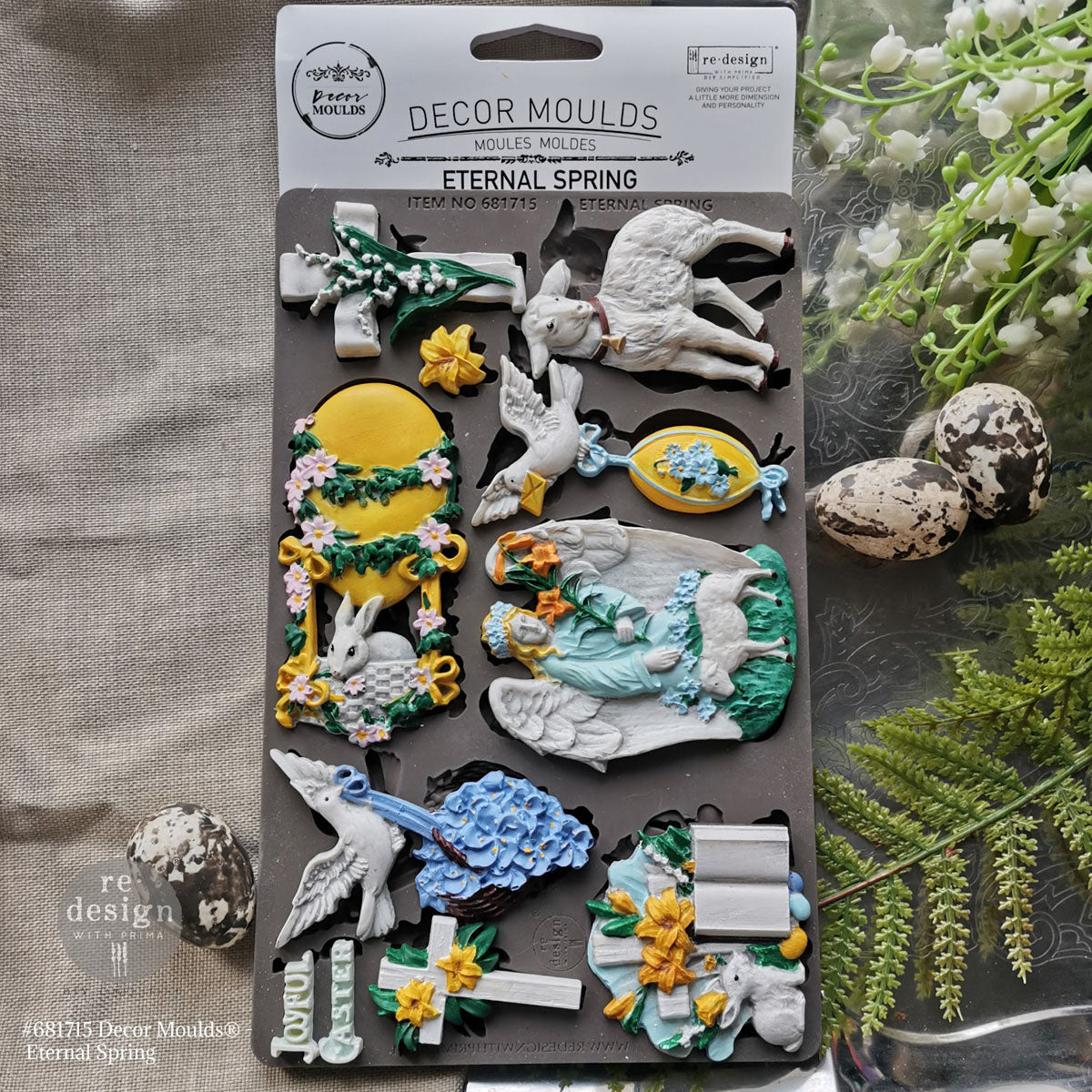 Redesign Decor Moulds® –  Eternal Spring – 1 pc, 5″x8″x8mm