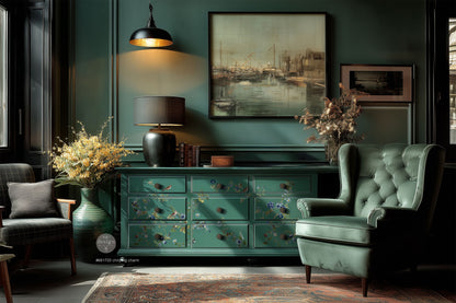 Redesign Decor Transfers® – Chirping Charm – total sheet size 24″x35″, (60.96cm x 88.9cm) cut into 4 sheets