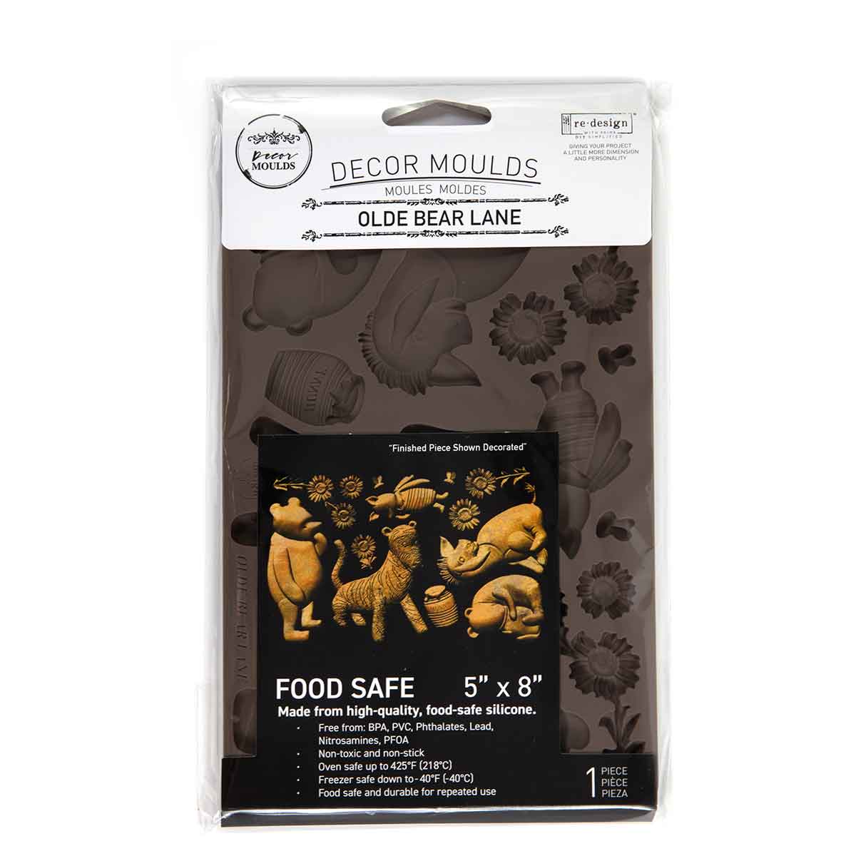 Redesign Decor Moulds® –  Olde Bear Lane – 1 pc, 5″x8″x8mm