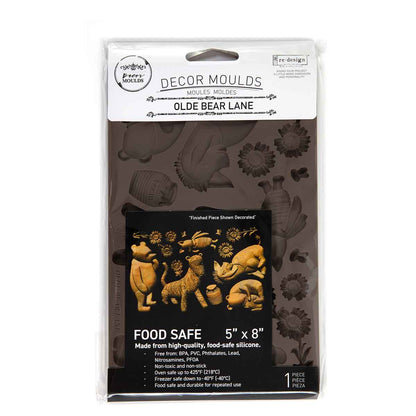 Redesign Decor Moulds® –  Olde Bear Lane – 1 pc, 5″x8″x8mm