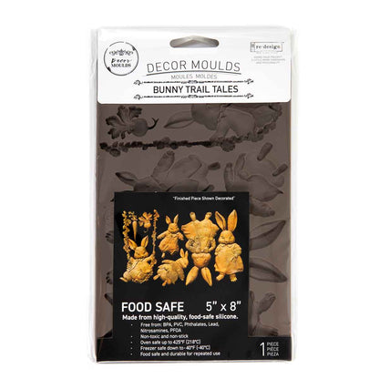 Redesign Decor Moulds® –  Bunny Trail Tales – 1 pc, 5″x8″x8mm