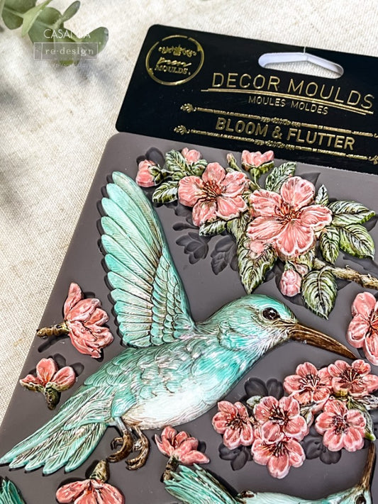 Redesign Decor Moulds - Bloom & Flutter – 1 pc, 5″x10″x8mm