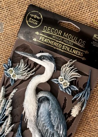 Redesign Decor Moulds -  Feathered Stillness – 1 pc, 5″x8″x8mm