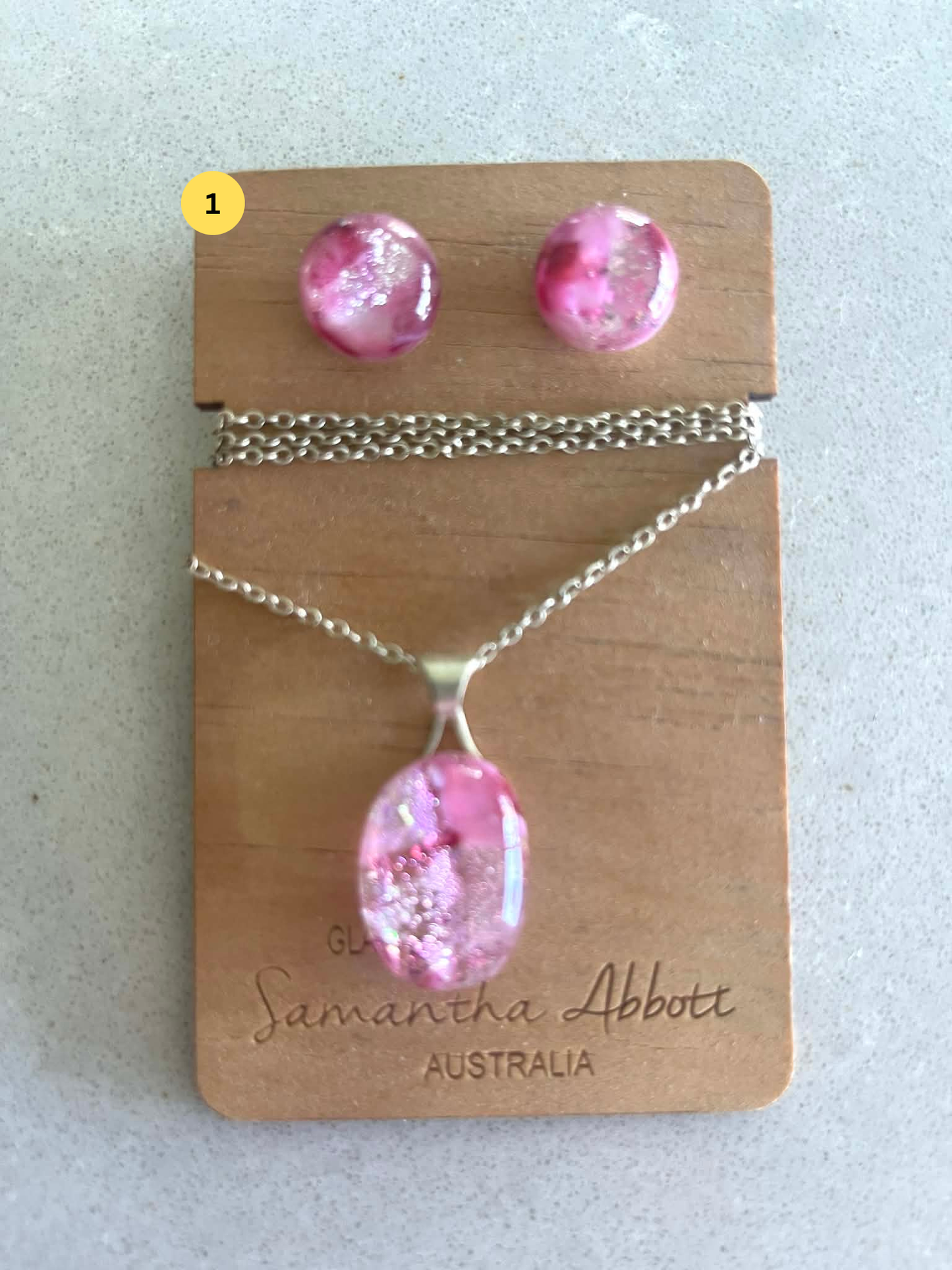 Samantha Abbott - Stud and Necklace Set