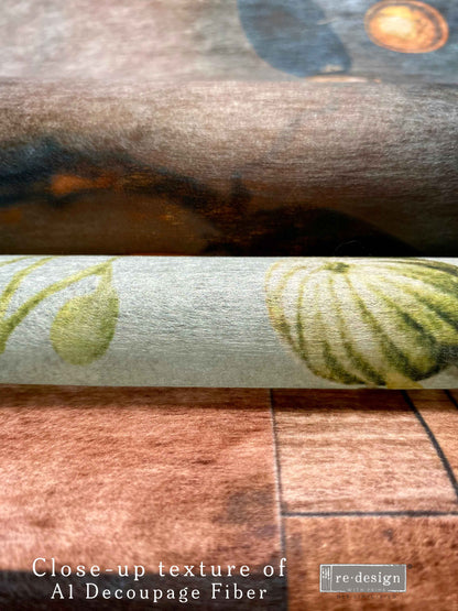 Redesign A1 Decoupage Fiber –  Azure Aviator – 1 sheet, A1 size