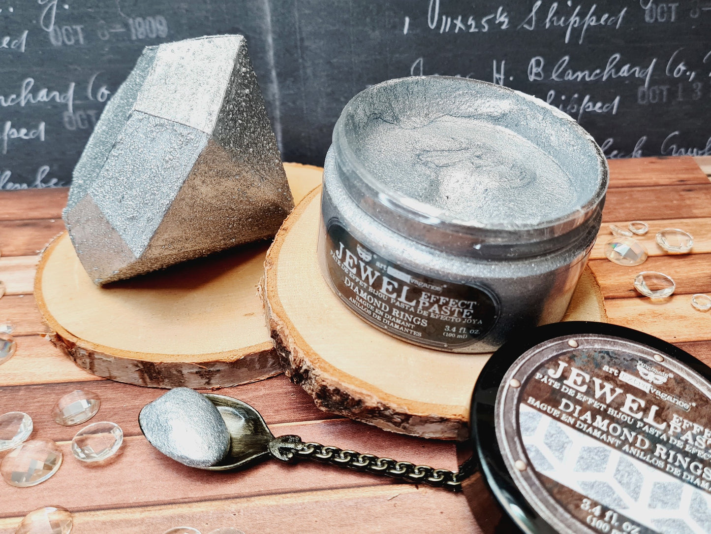 Art Extravagance – Jewel Texture Paste – Diamond Rings – 1 jar, 100ml (3.4 fl oz)