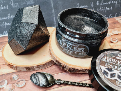 Art Extravagance – Jewel Texture Paste – Sparkling Onyx – 1 jar, 100ml (3.4 fl oz)