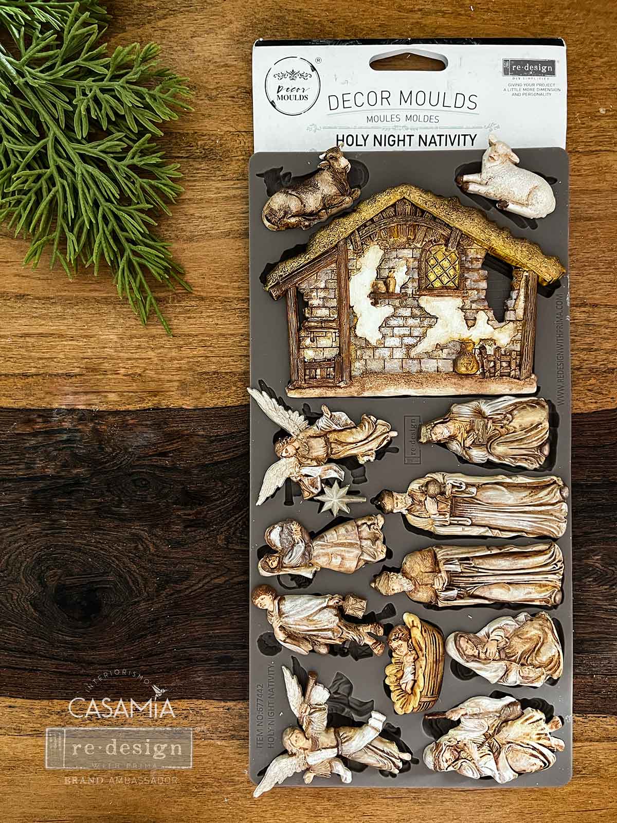 Redesign Decor Moulds® - Holy Night Nativity - 1 pc, 5"x10"x8mm